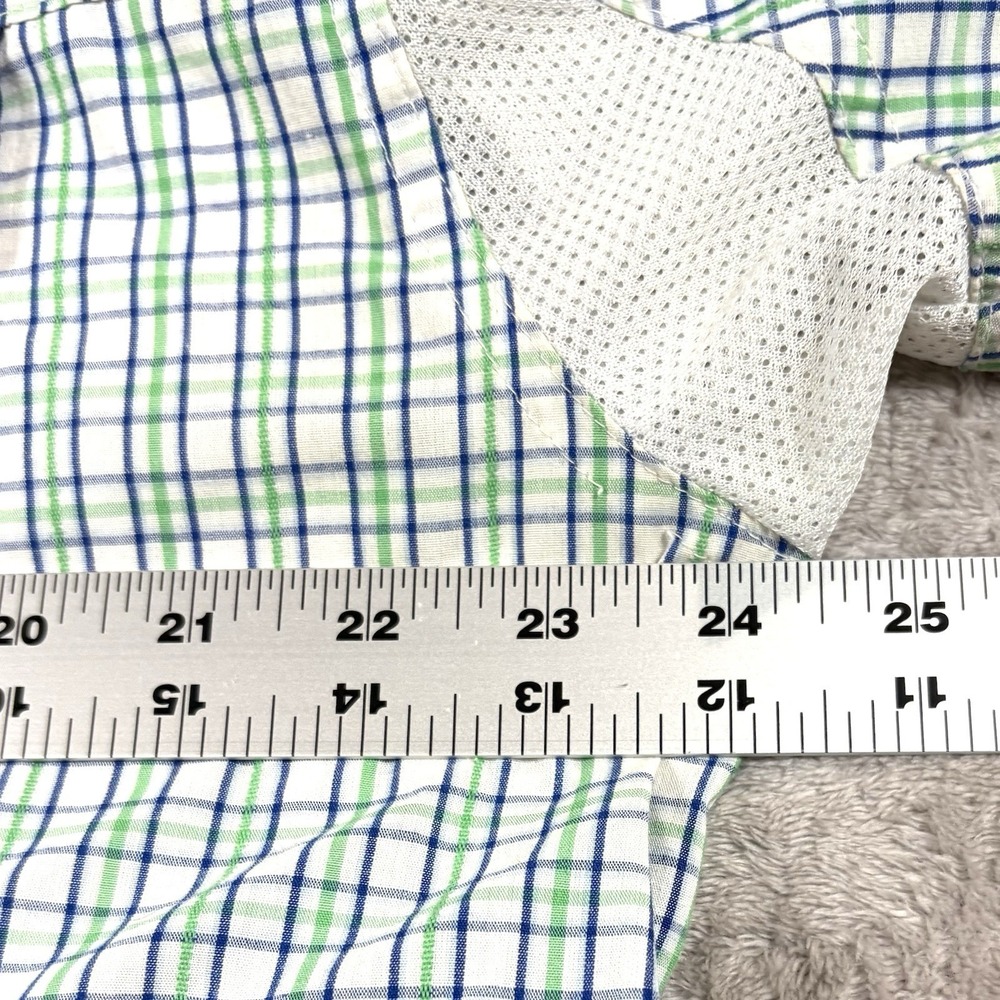 AG GEAR HayBaler Vented Shirt Men's Size Large Fishing Hiking Button Down Plaid - Picture 2 of 7